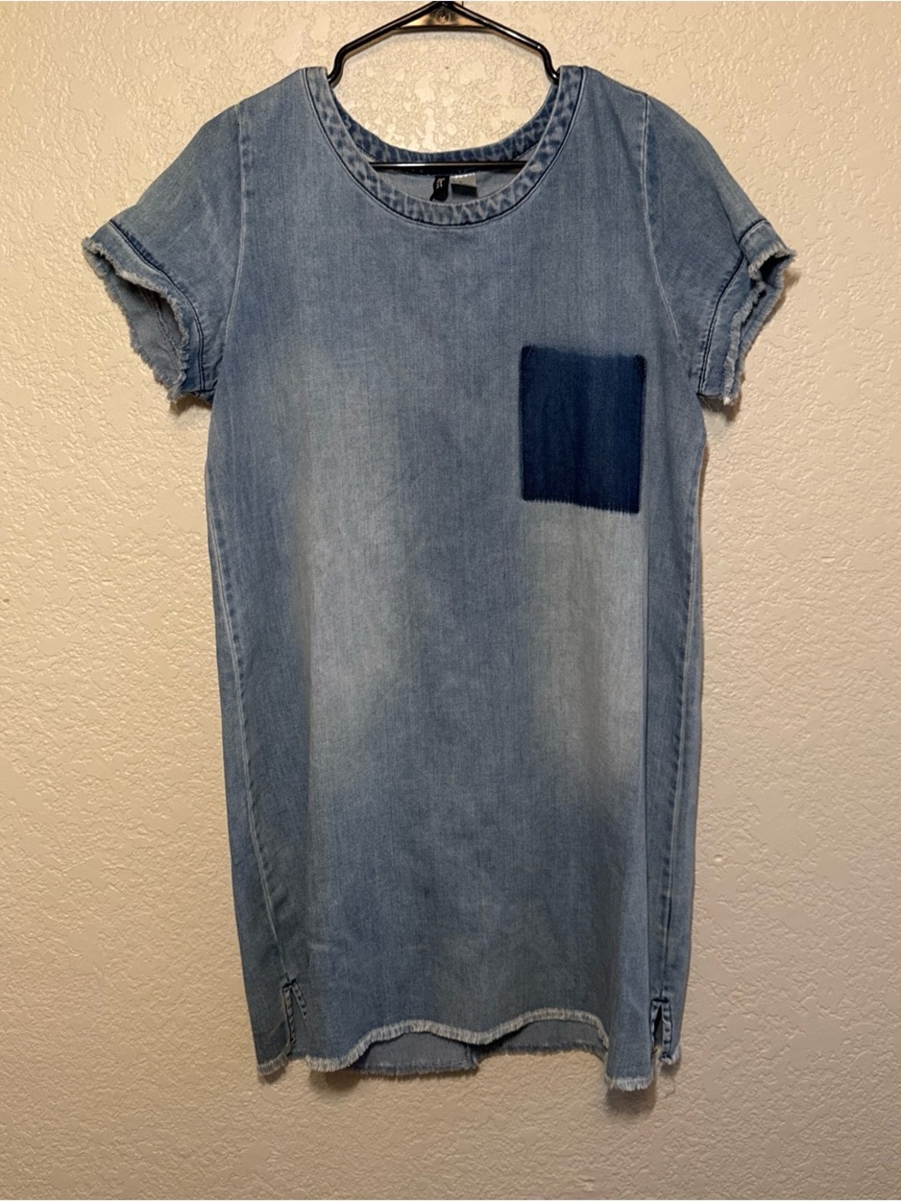 H&M Light Blue Denim Tee Dress